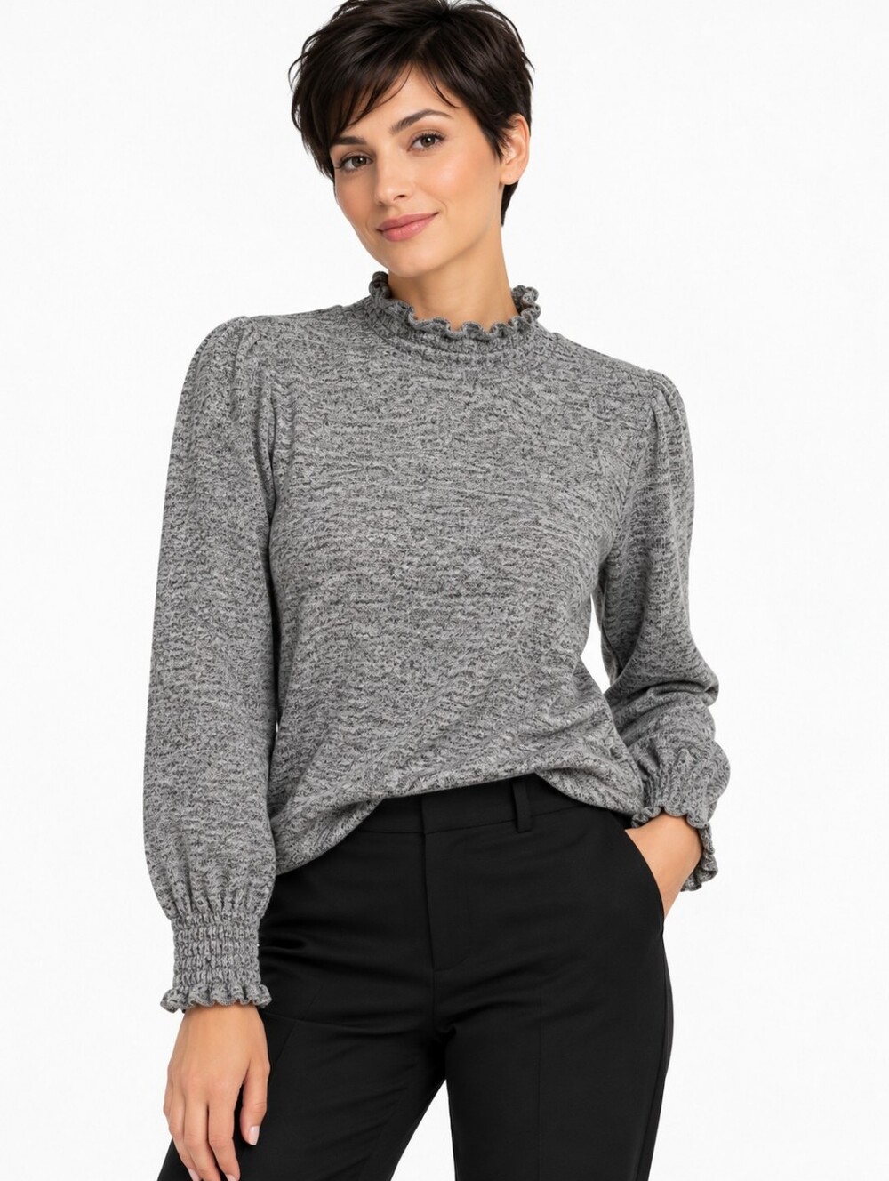 Cleo Women's Grey Turtleneck Sweater Pullover Size Small NWT